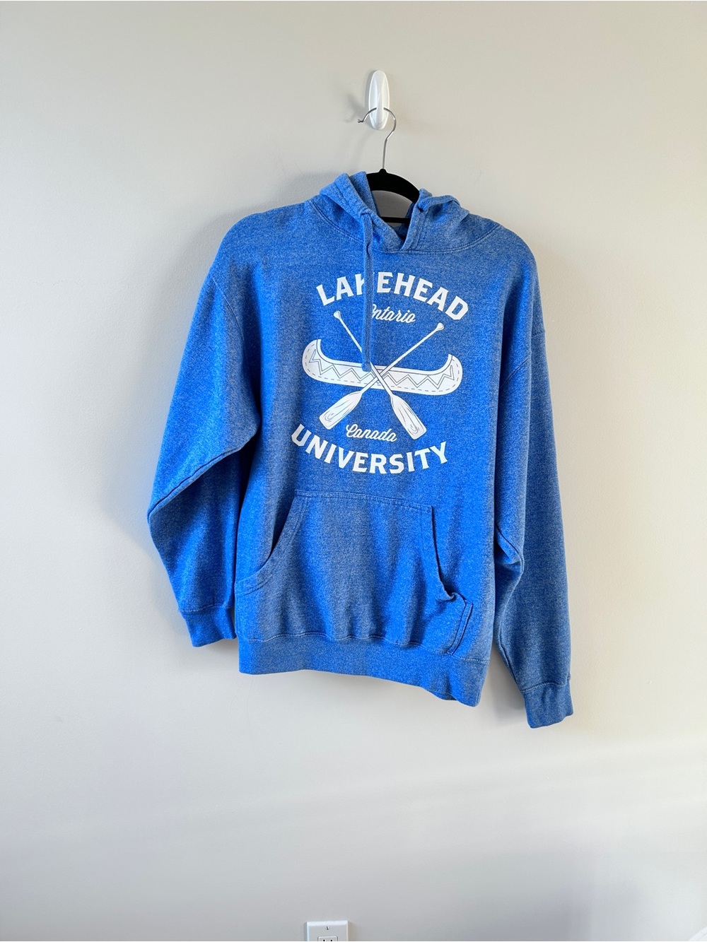 Lakehead university Woman’s Large Blue Hoodie Sweatshirt Collegiate loungewear